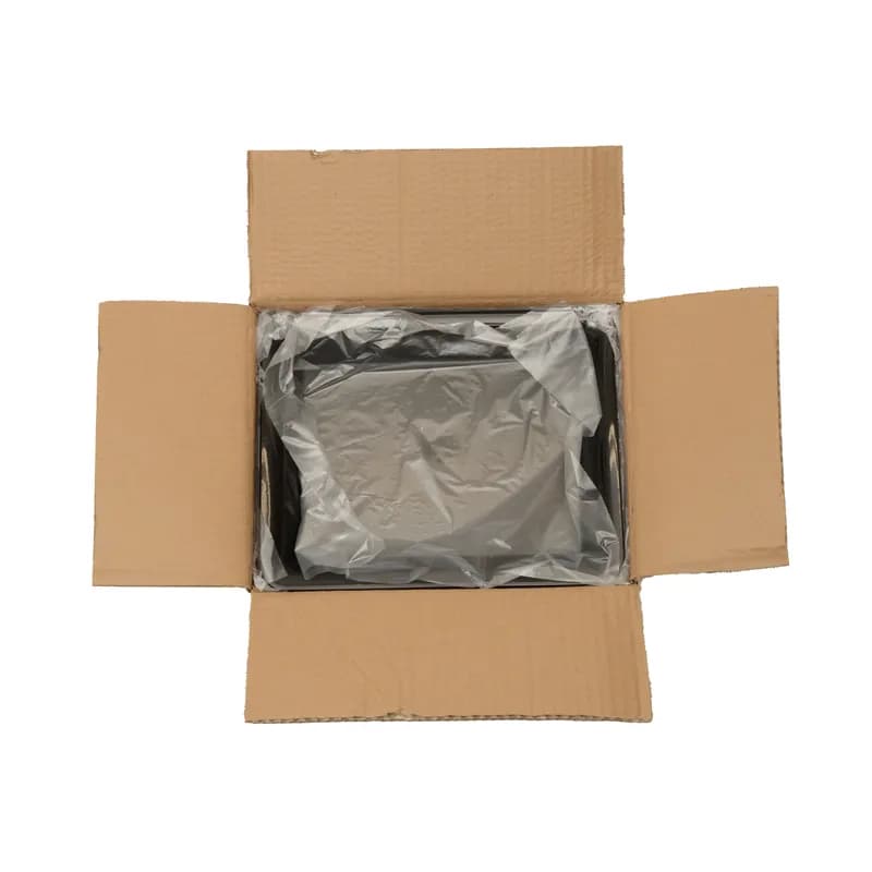 Take-Out Tray 10X8 IN PP Black Rectangle 25/Case