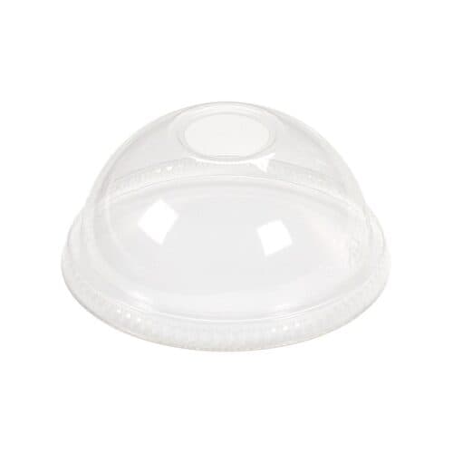 Lid Dome PET Clear For 32 OZ Bowl With Hole 500/Case