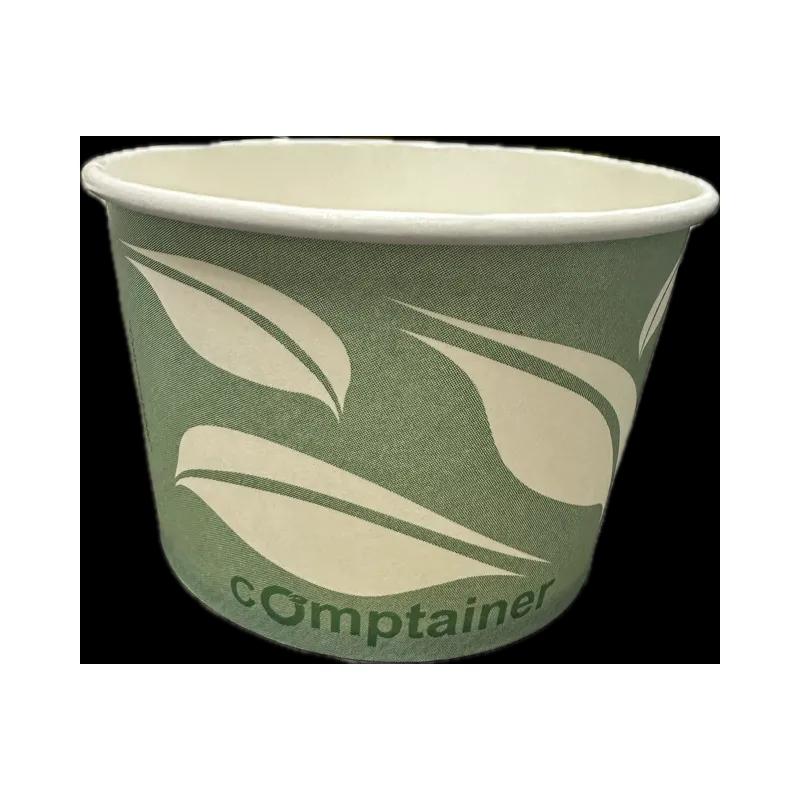 Hot Food Container Base 16 OZ Paper PLA Stock Print Round 500/Case