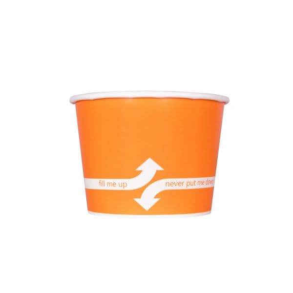 Karat® Food Container Base 12 OZ Paper Orange 1000/Case