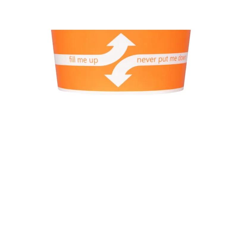 Karat® Food Container Base 12 OZ Paper Orange 1000/Case