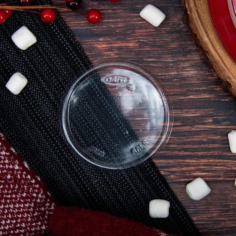 Dart® Lid 3.2X0 IN OPS Clear For 6 OZ Container Not Vented 100 Count/Pack 10 Packs/Case 1000 Count/Case