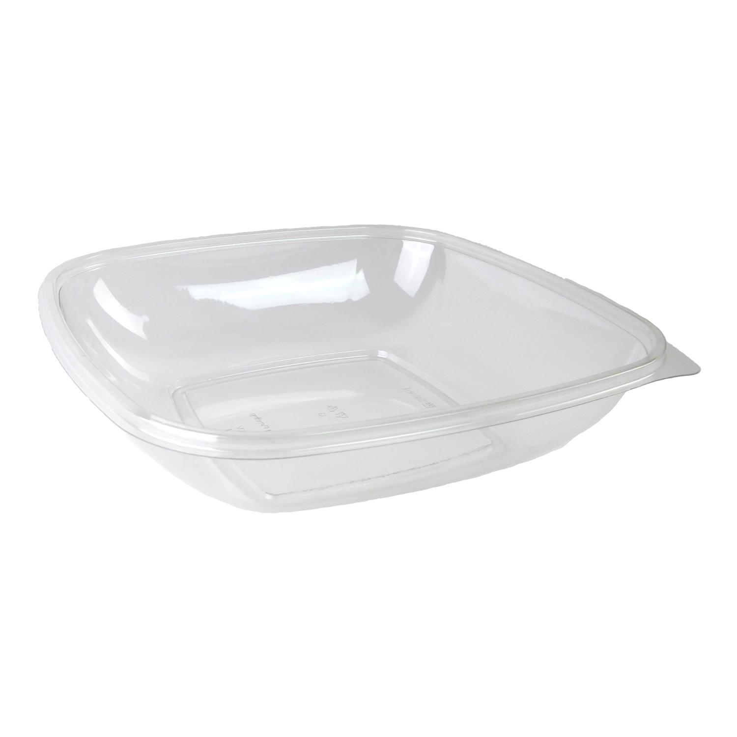 Bowl Large (LG) 48 OZ PET Clear Square 150/Case