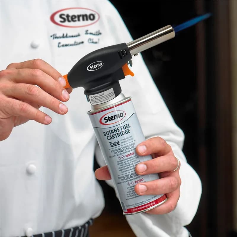 Butane Culinary Torch Plastic Black 1/Each