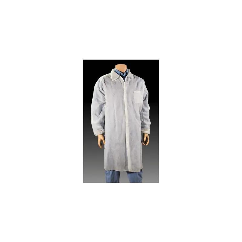 Lab Coat XL White Spunbond Polypropylene Disposable 25/Case