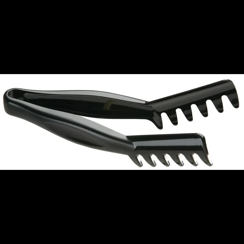 Tongs 8 IN Black Angled 12/Case