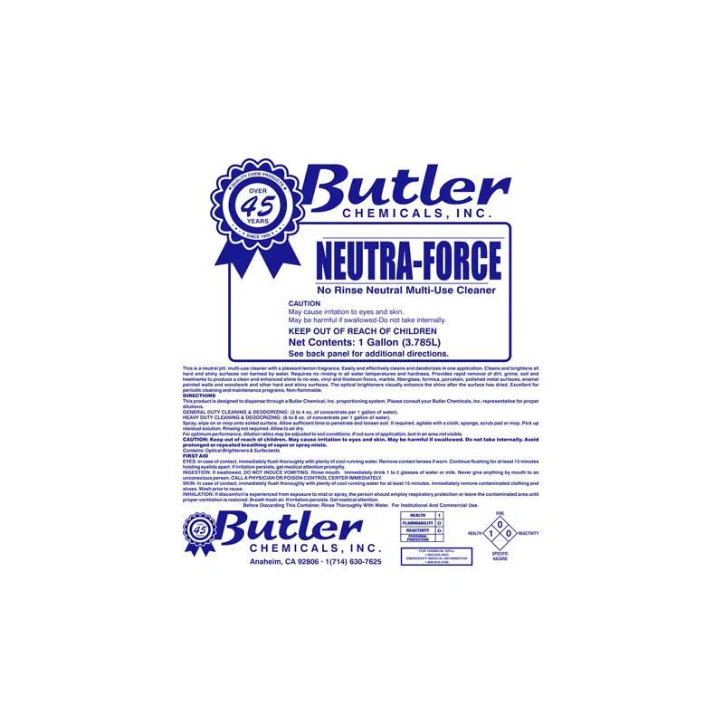 Neutra Force Lemon All Purpose Cleaner 1 GAL Neutral Liquid No Rinse 4/Case