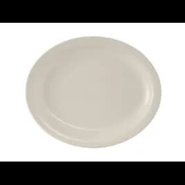 Nevada Platter 11.5X9.125 IN China Eggshell Oval Narrow Rim Fully Vitrified 12/Case