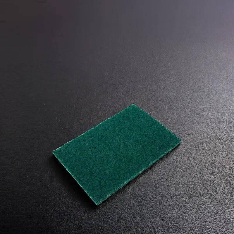 General Purpose Scouring Pad 6X9 IN Non-Woven Polyester Fiber Green Rectangle 10 Count/Pack 6 Packs/Case