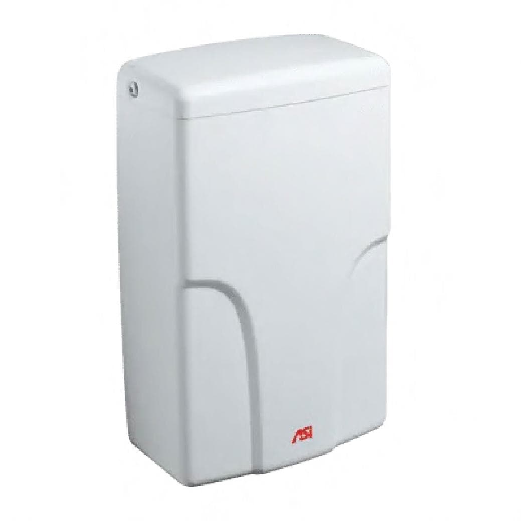 TURBO-Pro™ ASI Hand Dryer White Plastic Coated Cotton 120V Automatic HEPA Filter 1/Each
