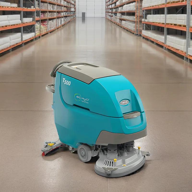 Floor Scrubber 28IN 225Ah Walk Behind On-Board Charger Pad 28 IN Disk Pad Driver ec-H2O NanoClean® 1/Each