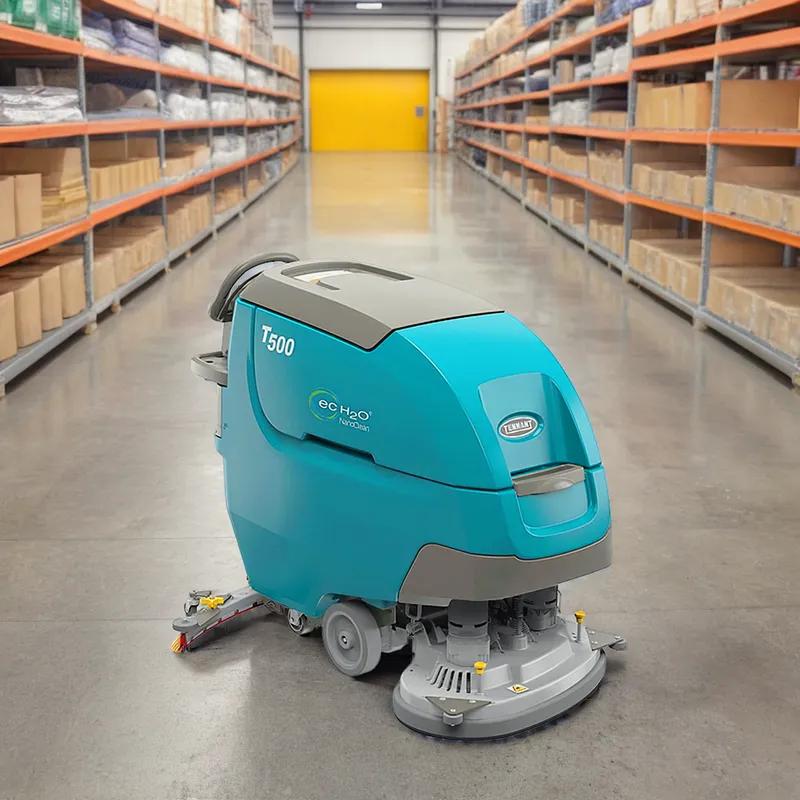 Floor Scrubber 28IN 225Ah Walk Behind On-Board Charger Pad 28 IN Disk Pad Driver ec-H2O NanoClean® 1/Each