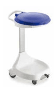 Laundry Hamper 32 GAL Blue Plastic 2/Case