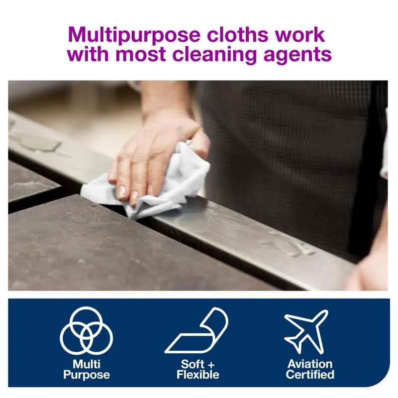 Tork W2 Cleaning Wipe 10X4.961 IN 416.667 FT White Embossed Centerpull Refill 500 Sheets/Roll 1 Rolls/Case