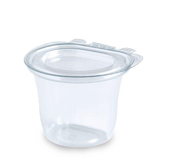 EcoStar Lid PET For 12 OZ Parfait Container Hinged 480/Case