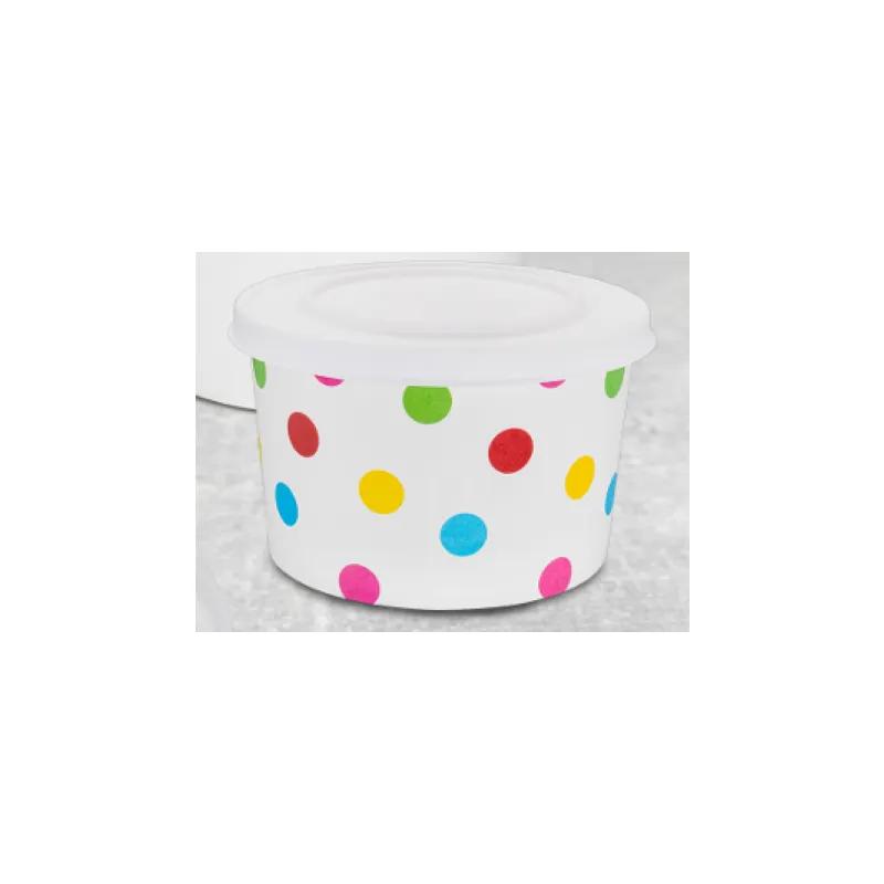 Food Container Base 20 OZ Assorted Dots Leak Resistant 600/Case