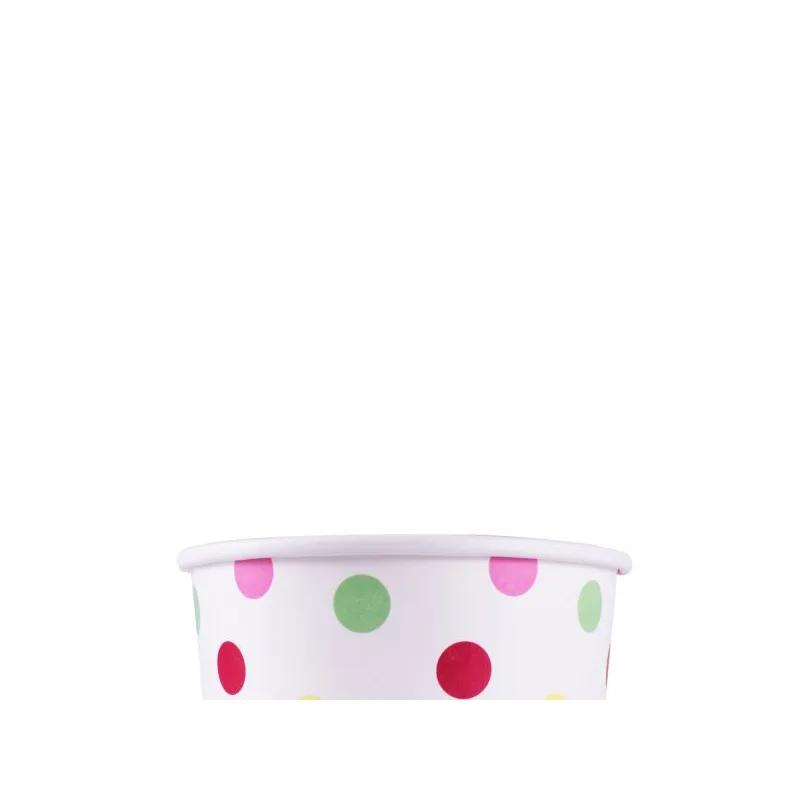 Food Container Base 20 OZ Assorted Dots Leak Resistant 600/Case