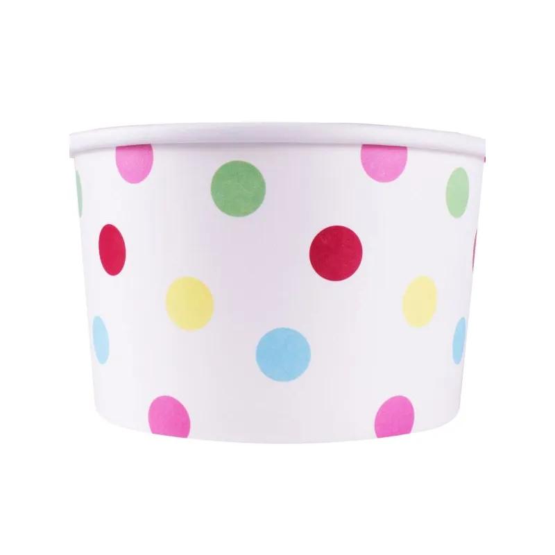 Food Container Base 20 OZ Assorted Dots Leak Resistant 600/Case