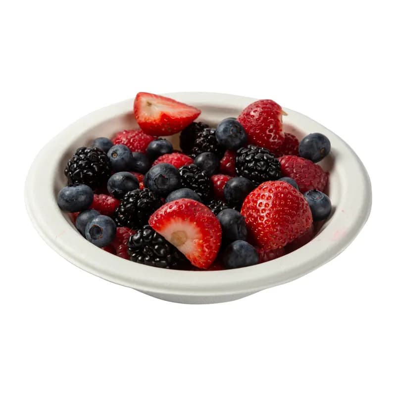 PrimeWare® Cold Bowl 12 FLOZ Molded Fiber Natural Round Grease Resistant 125 Count/Pack 8 Packs/Case