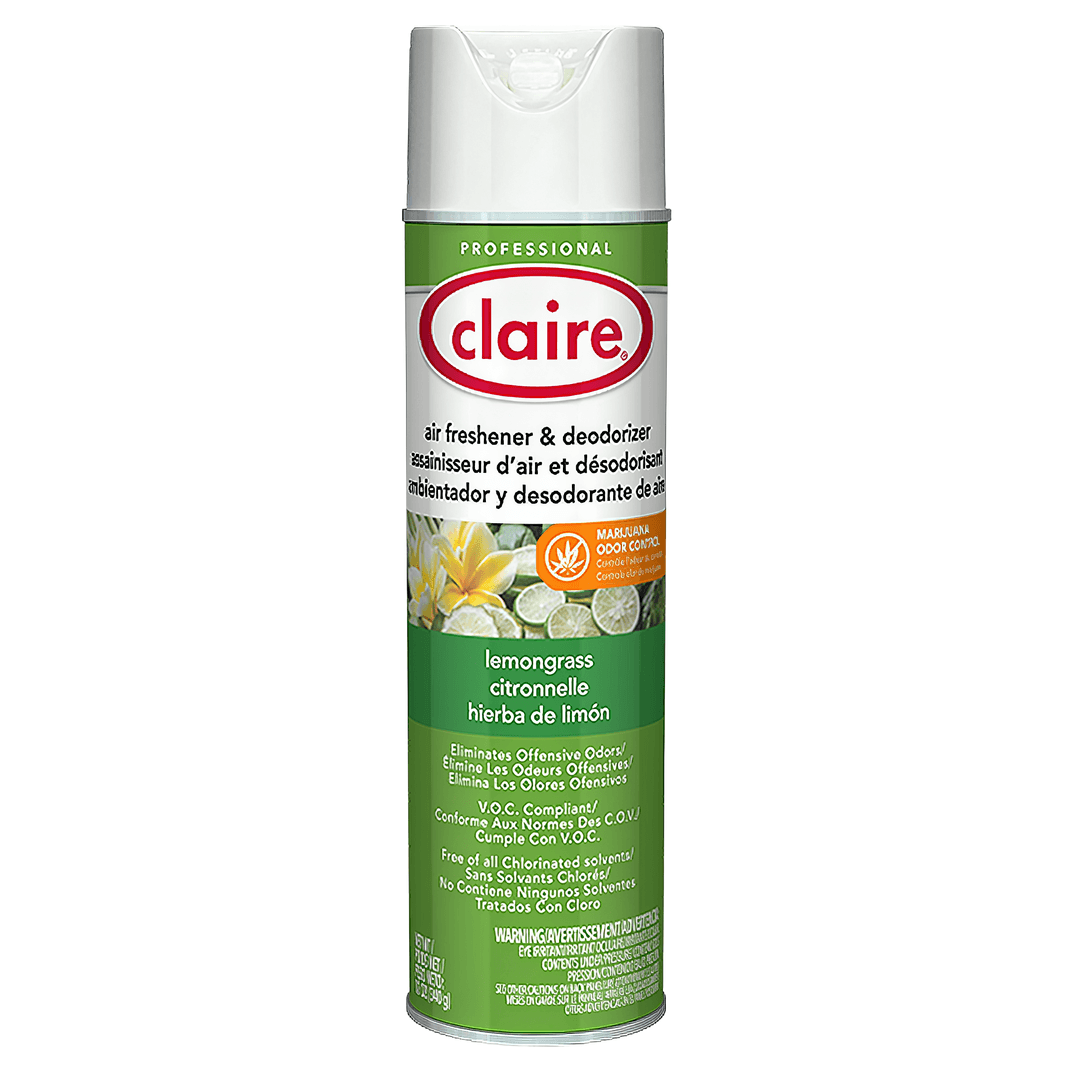 Claire Air Freshener & Deodorizer Lemongrass 20 OZ 12/Case