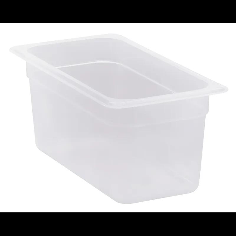 Food Pan 1/3 6 IN Translucent PP 6/Case