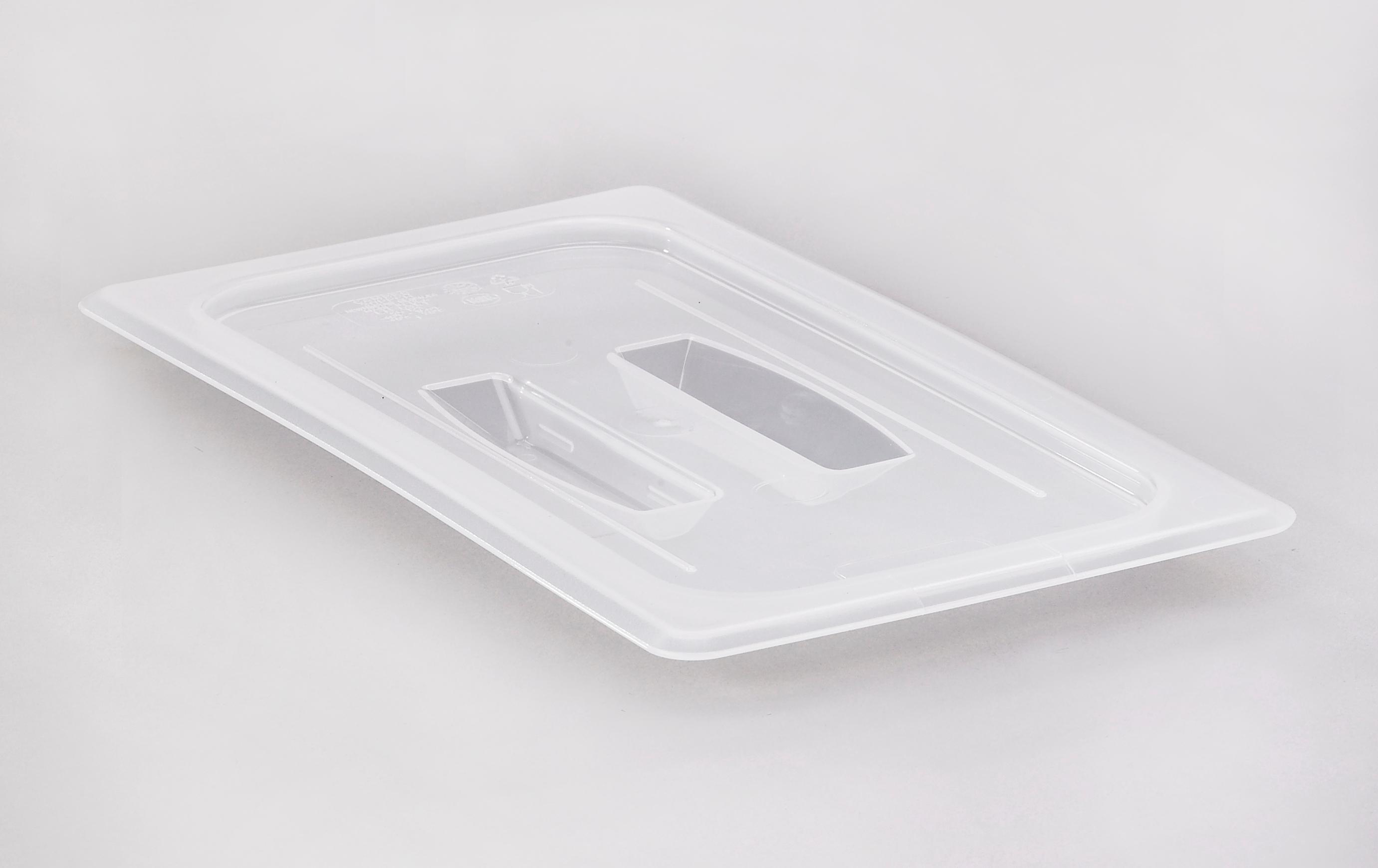 Food Pan Lid 1/3 6.938X12.75 IN Translucent PP With Handle 6/Case