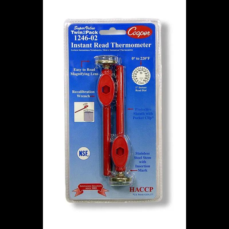 Pocket Thermometer Up To 220F Dial 6/Case