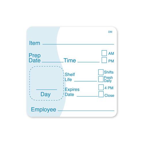 DissolveMark® Universal Shelf Life Label 2X2 IN Dissolvable 24/Roll