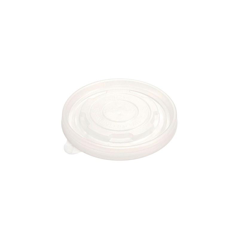 Lid Flat PP White For Cup Straw Slot 1000/Case