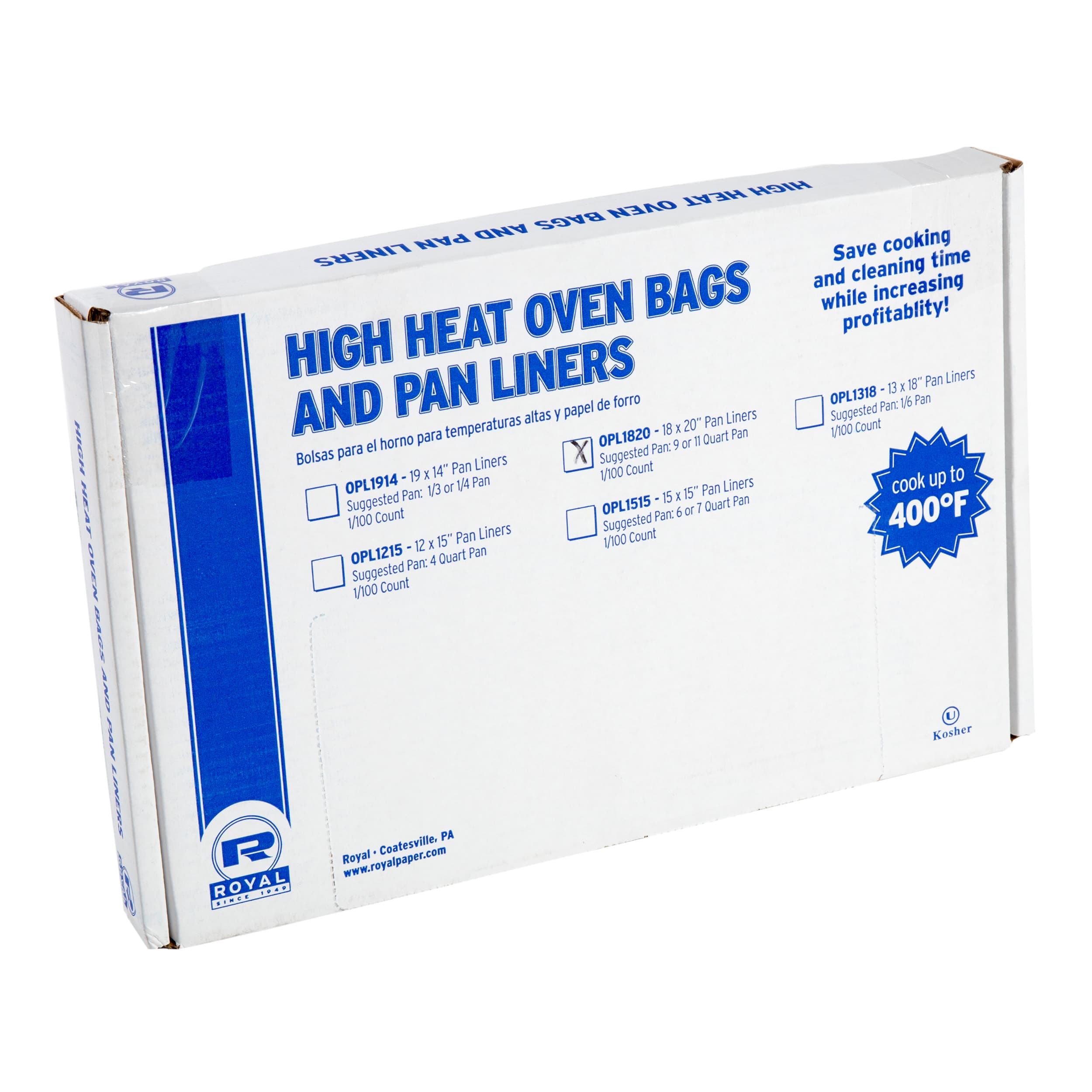 Pan Liner 9-11 QT Round High Heat 100 Count/Pack 1 Packs/Case 100 Count/Case