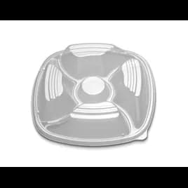 Forum® Lid High Dome 14X14 IN 5 Compartment HIPS Clear For Container 48/Case