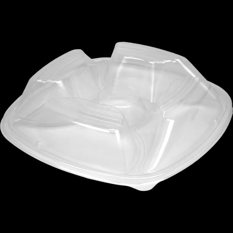 Forum® Lid High Dome 14X14 IN 5 Compartment HIPS Clear For Container 48/Case