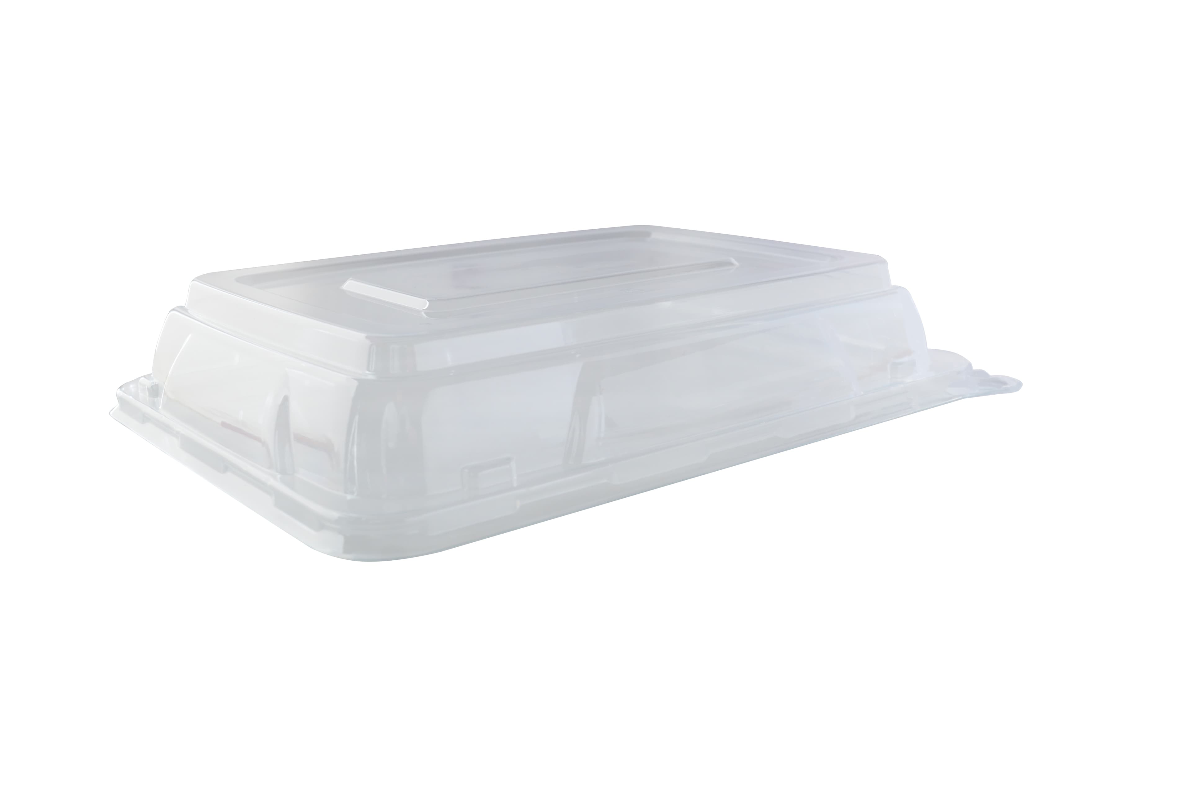 Flairware Lid Dome 9X13 IN PET Clear Rectangle For Container 48/Case
