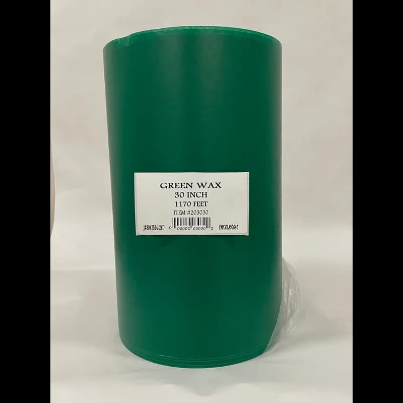 Supermarket Produce Roll 30IN X1170FT Wet Wax Paper Green 1/Roll