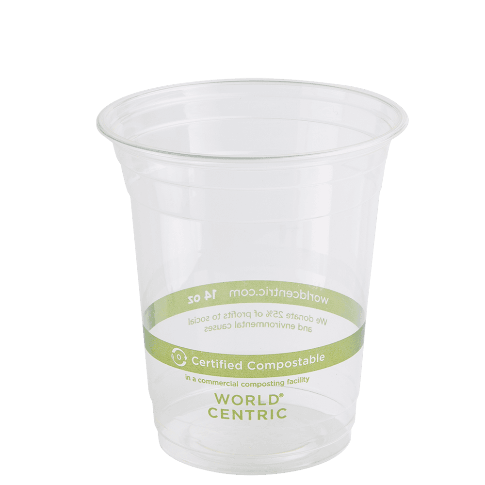 Cold Cup Tall 14 FLOZ PLA Clear 1000/Case