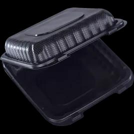 BIONATURE Take-Out Container Hinged 8X8 IN MFPP Black 200/Case