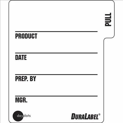 DuraLabel Label 2.25X2 IN White Plastic 500/Roll