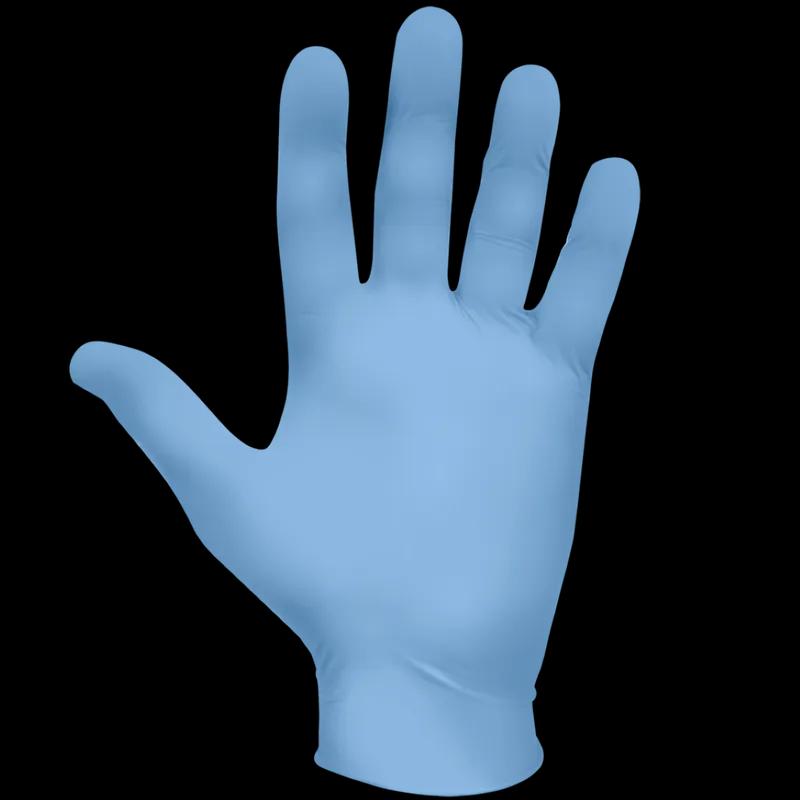 Gloves Medium (MED) 18 IN Blue 2.2MIL Nitrile Powder-Free Rolled Cuff 12/Dozen