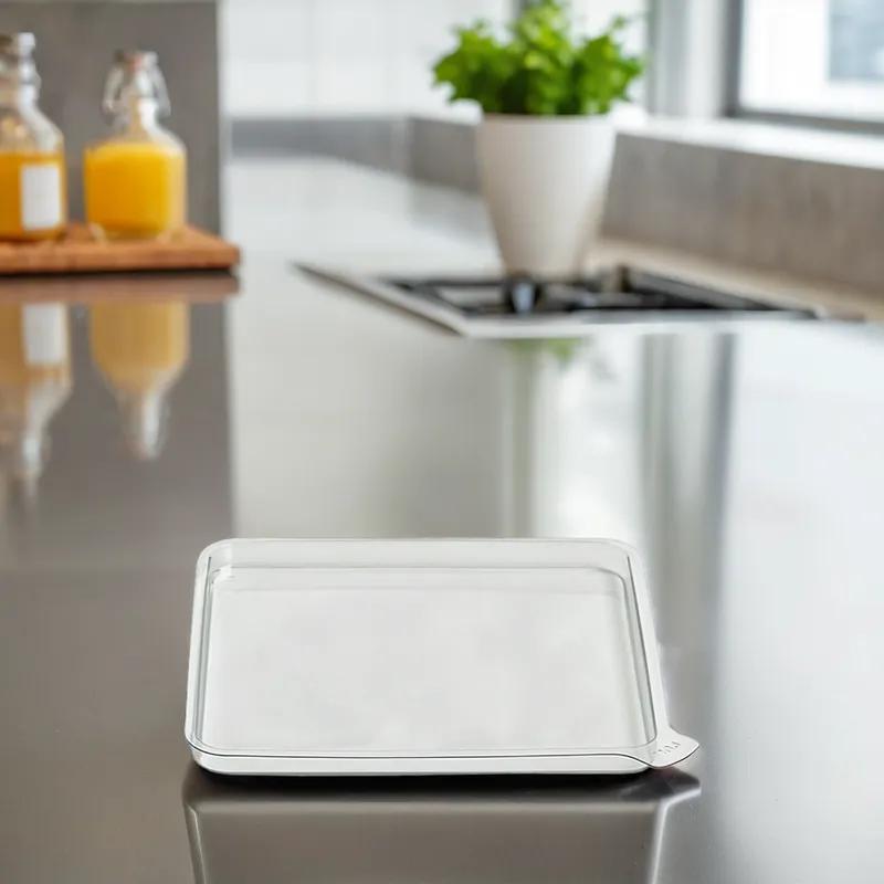 Lid 5.7X5.7X0.37 IN Plastic Clear Square For Container Unhinged 300/Case