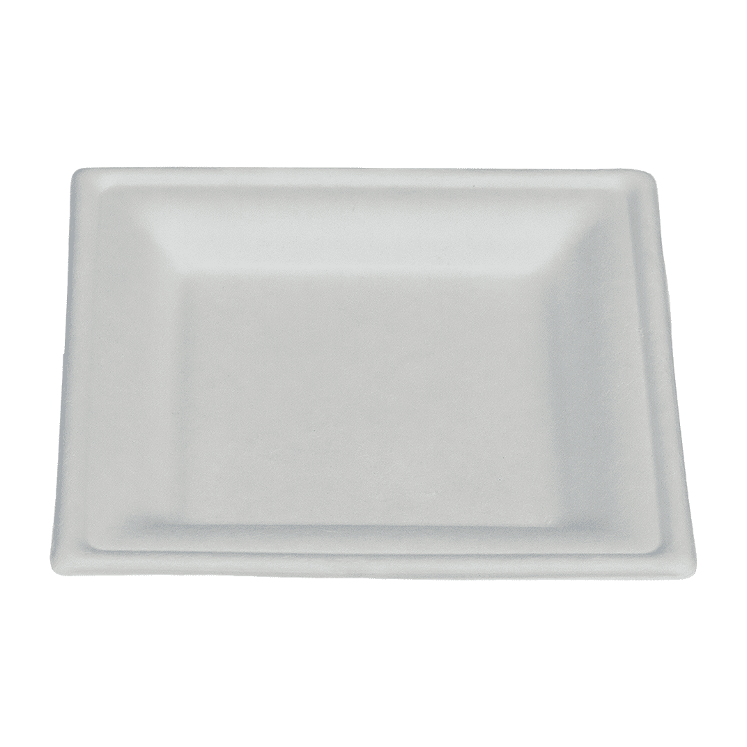 Victoria Bay Plate 6X6 IN Sugarcane White Square 500/Case