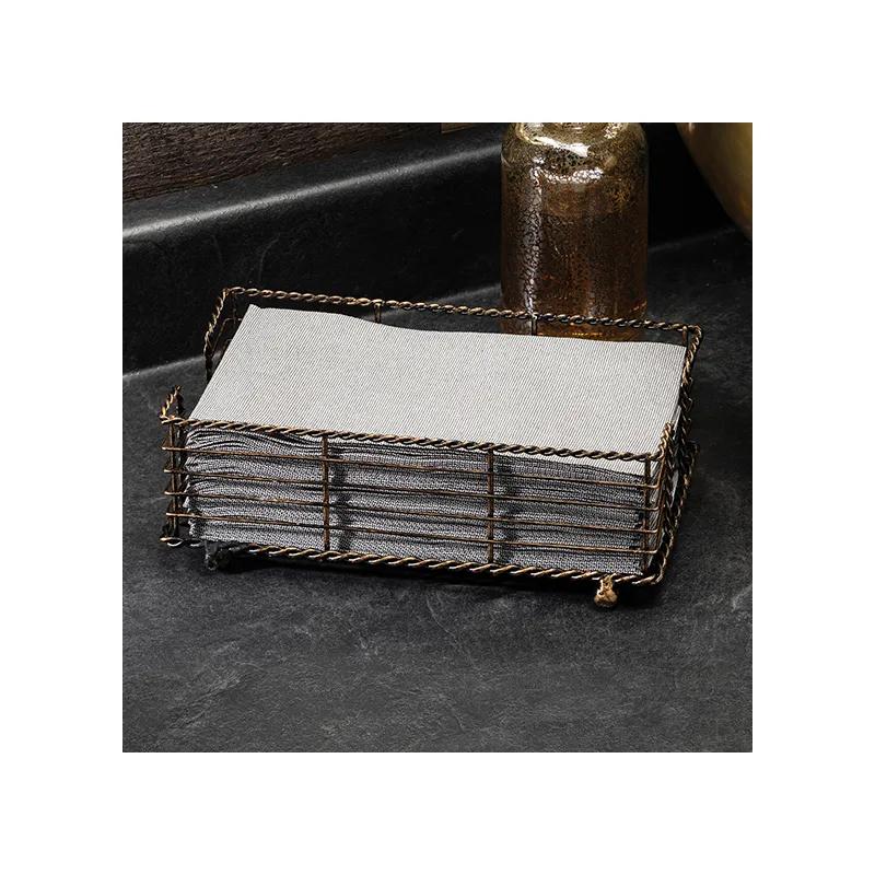 Linen-Like® Folded Guest Towel 12X17 IN 8.5X4.25 IN Gray 500/Case