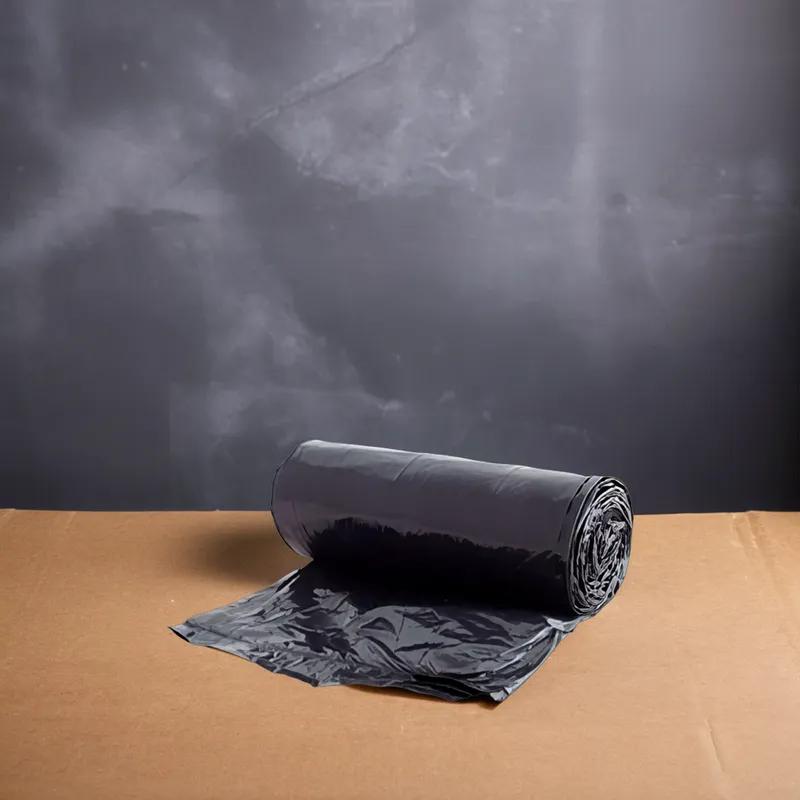 Victoria Bay Can Liner 30X36 IN 20-30 GAL Black LLDPE 1.5MIL Roll 25 Count/Roll 6 Rolls/Case 150 Count/Case