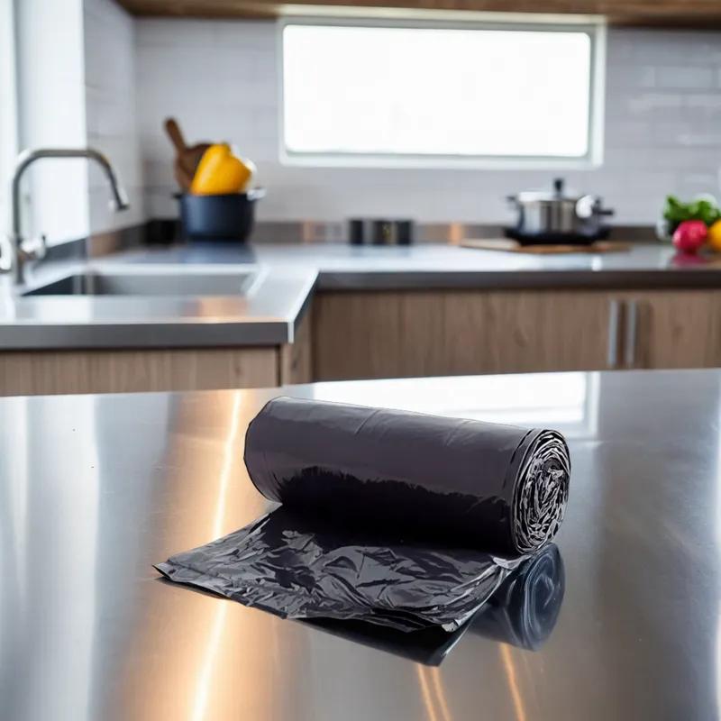 Victoria Bay Can Liner 29X44 IN 23 GAL Black LLDPE 1MIL Roll 200/Case