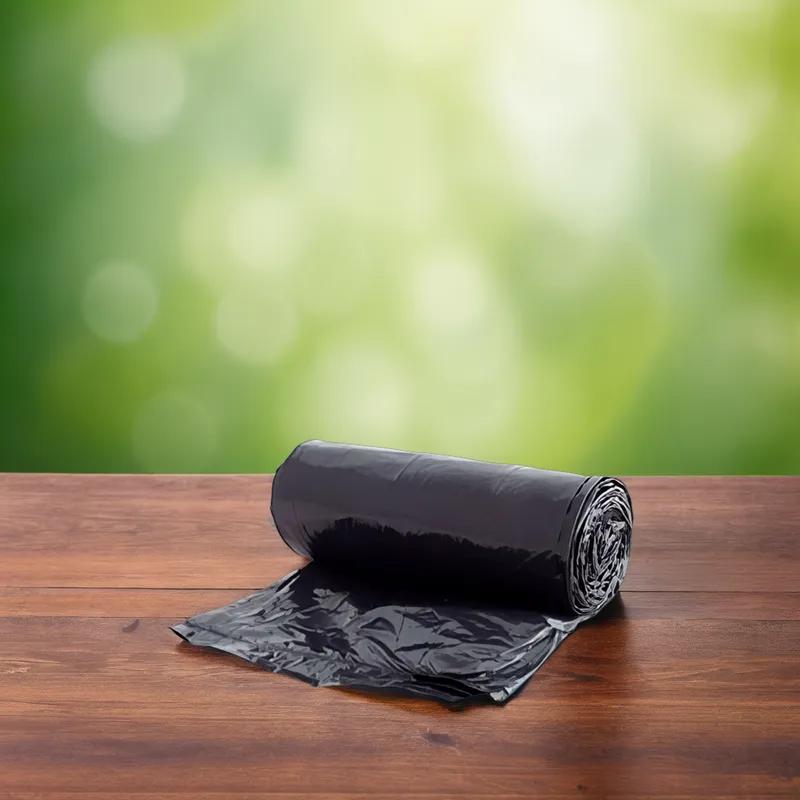 Victoria Bay Can Liner 33X39 IN 33 GAL Black LLDPE 2MIL Roll 100/Case