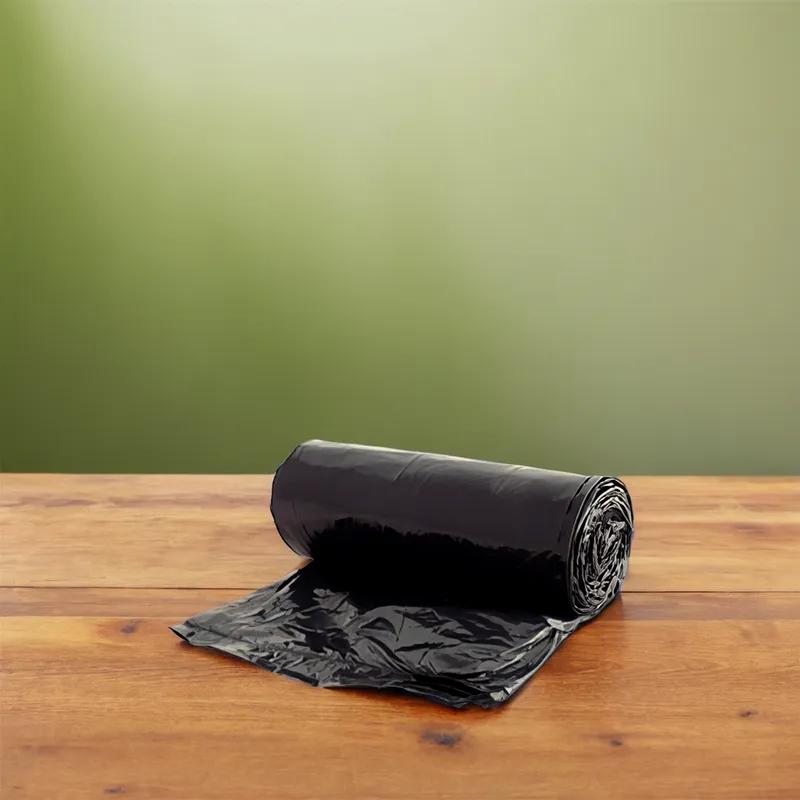 Victoria Bay Can Liner 33X39 IN 33 GAL Black LLDPE 2MIL Roll 100/Case
