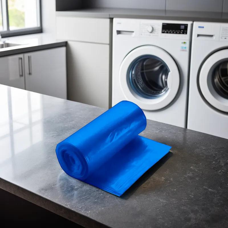 Victoria Bay Can Liner Soiled Linen Bag 30X43 IN 40 GAL Blue LLDPE 1.2MIL Roll 200/Case