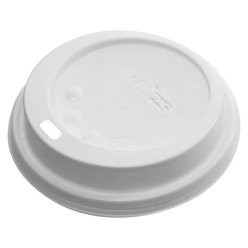 Lid Dome 3.54 IN Plastic White Round For 10-24 OZ Hot Cup 1000/Case