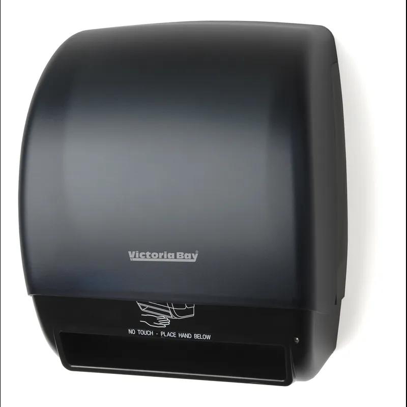 Victoria Bay Paper Towel Dispenser 9.47X12.27X15.2 IN Plastic Black Translucent 1-Roll Electronic Programmable 1/Case