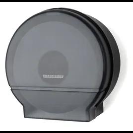 Victoria Bay Toilet Paper Dispenser 9X5.37X11.47X11.22 IN Plastic Black Translucent Jumbo (JRT) 1-Roll 1/Each
