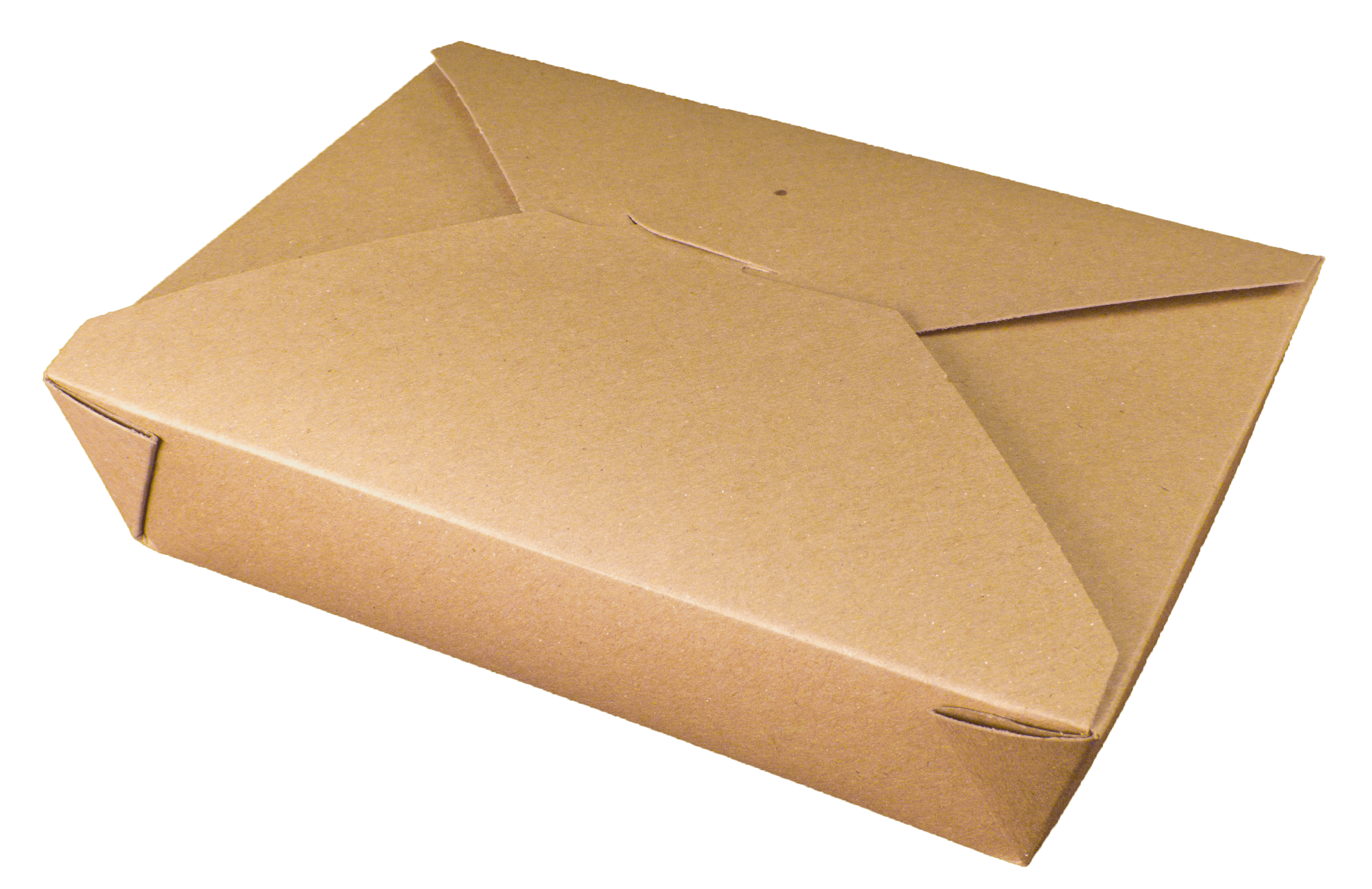 Bio-Plus Earth® #2 Take-Out Box 8.4375X1.875 IN Fiber Kraft Plain Rectangle Leak Resistant 200/Case